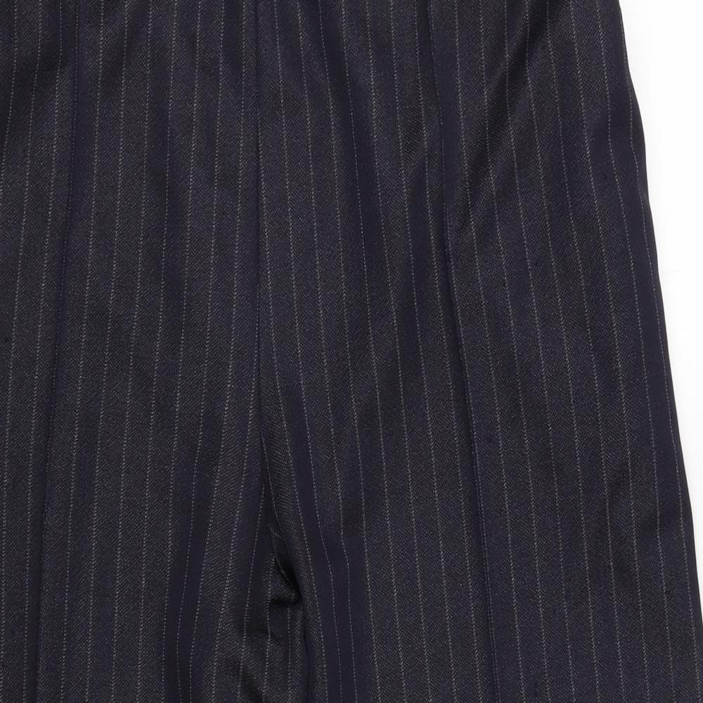 Marks and Spencer Womens Blue Striped  Trousers  Size 20 L24 in