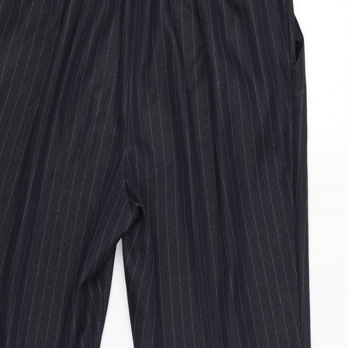 Marks and Spencer Womens Blue Striped  Trousers  Size 20 L24 in