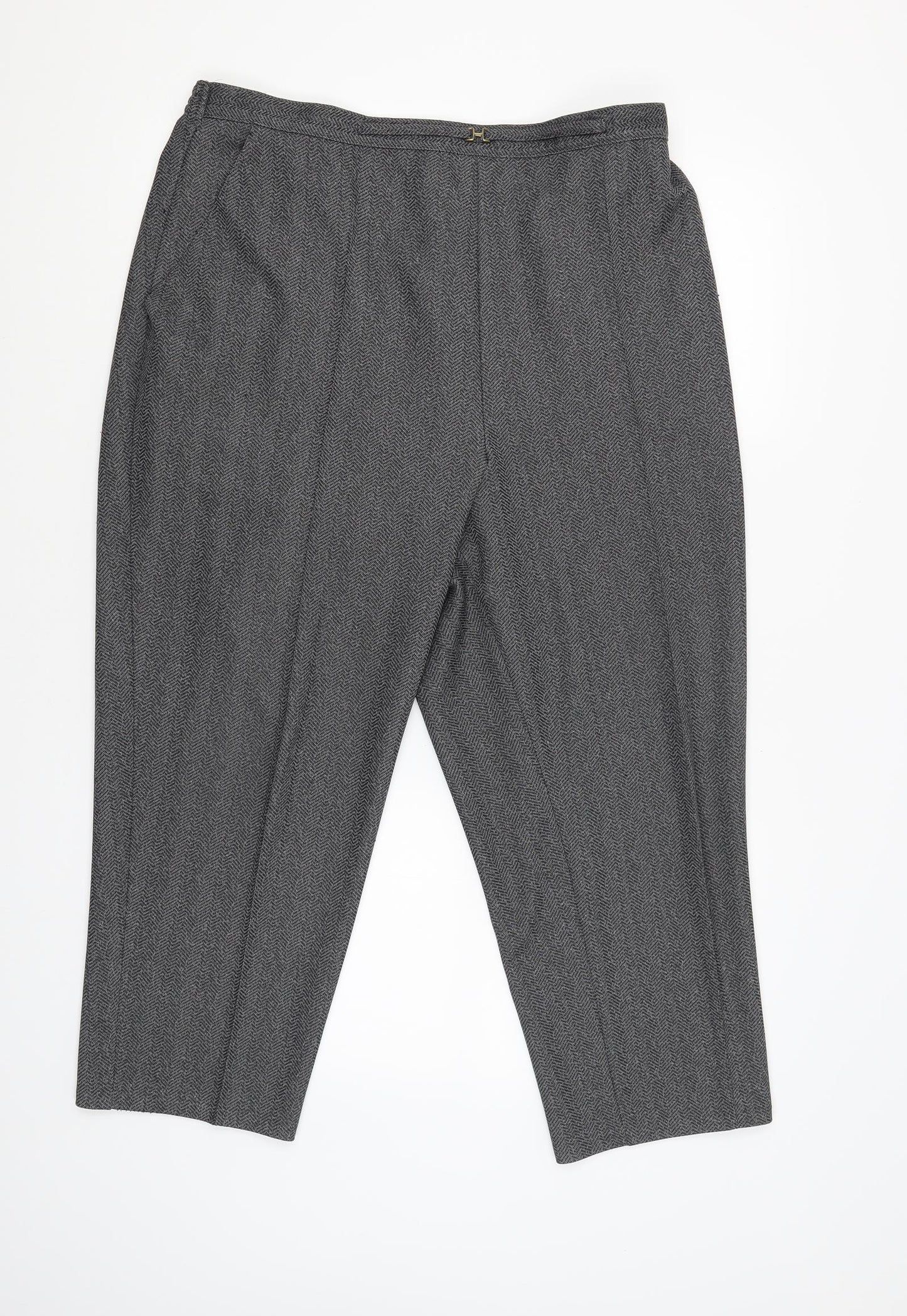 Marks and Spencer Womens Grey   Trousers  Size 20 L24 in