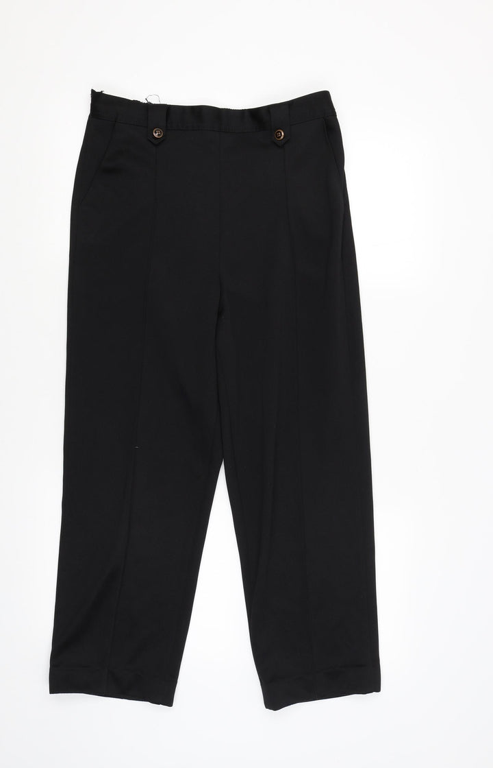 BM Womens Black   Trousers  Size 10 L24 in