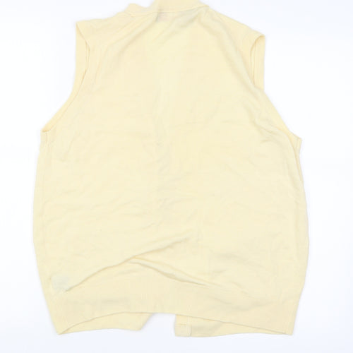 Kilspindle Womens Yellow   Vest Jumper Size 40