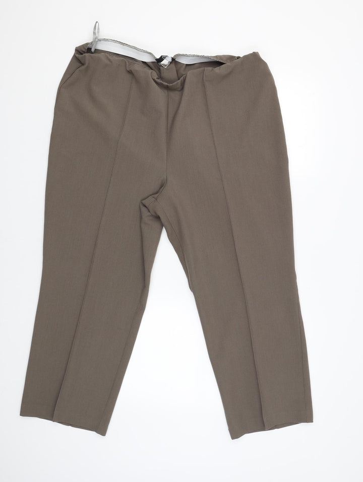 BM Womens Beige   Chino Trousers Size 20 L25 in
