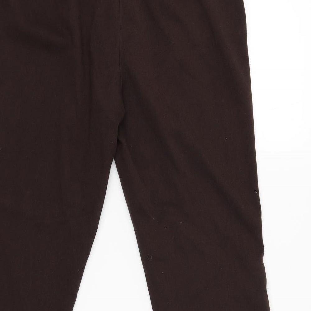 Preworn Womens Brown   Capri Trousers Size 14 L26 in