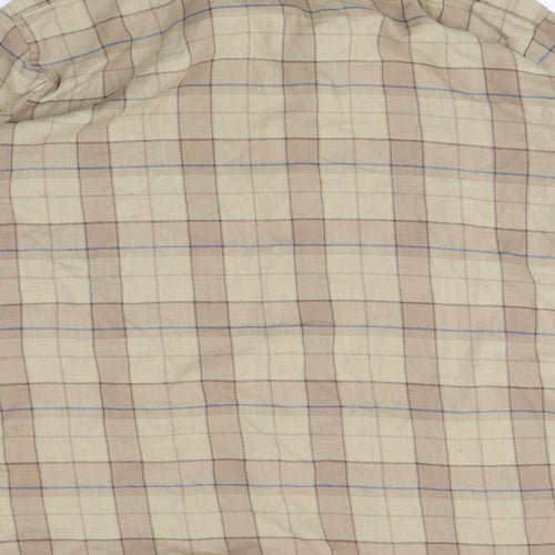 Willow Mens Brown Plaid   Button-Up Size L