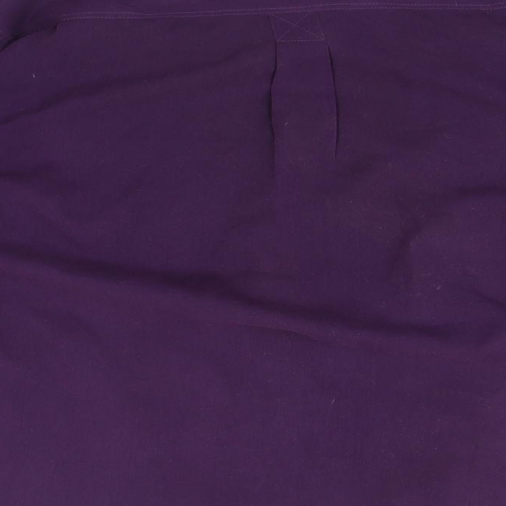 Cotton Traders Mens Purple    Button-Up Size L