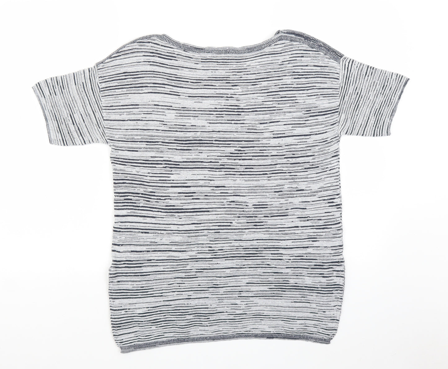 GREAT PLAINS Womens Grey Striped  Pullover Jumper Size S