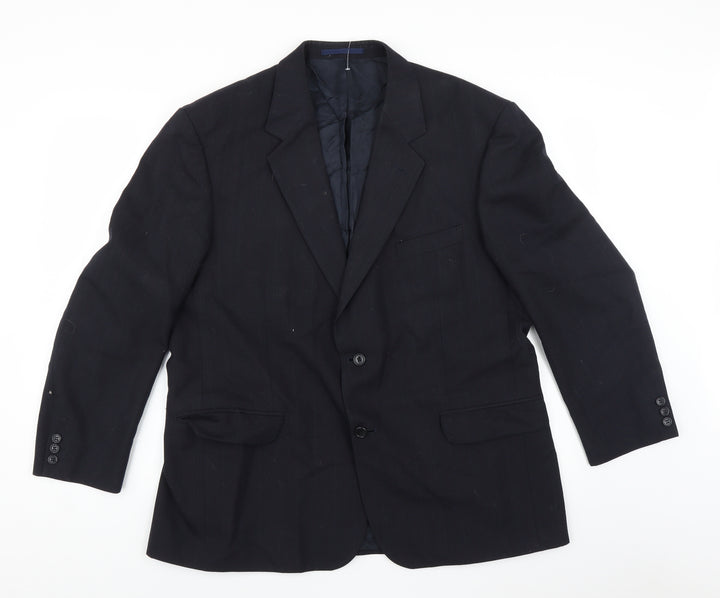 Brook Taverner Mens Blue Jacket Suit Jacket Size 44