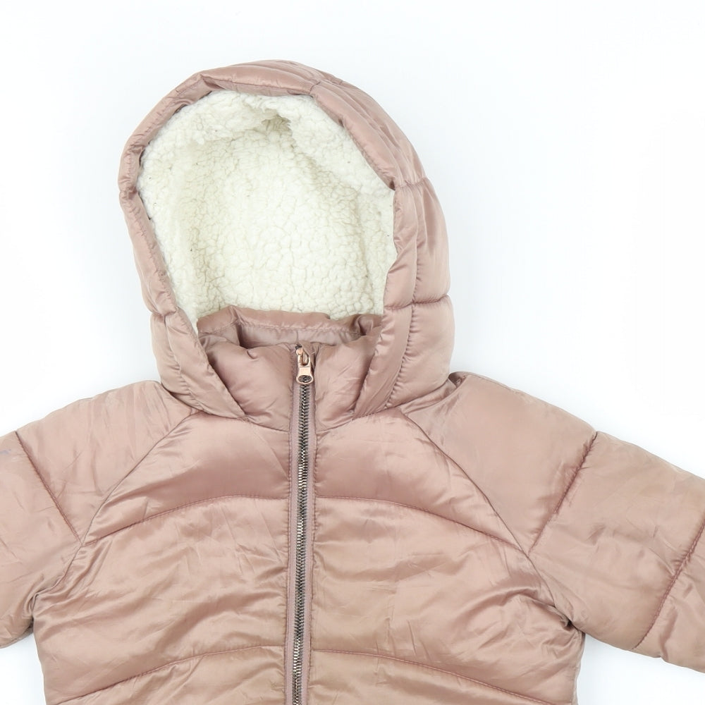 Yamp! Girls Pink   Parka Coat Size 3 Years