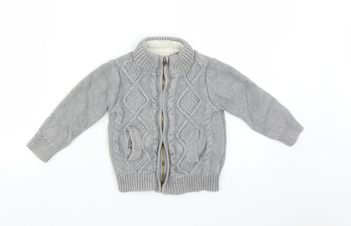 Gap Boys Grey   Full Zip Sweatshirt Size 3 Years