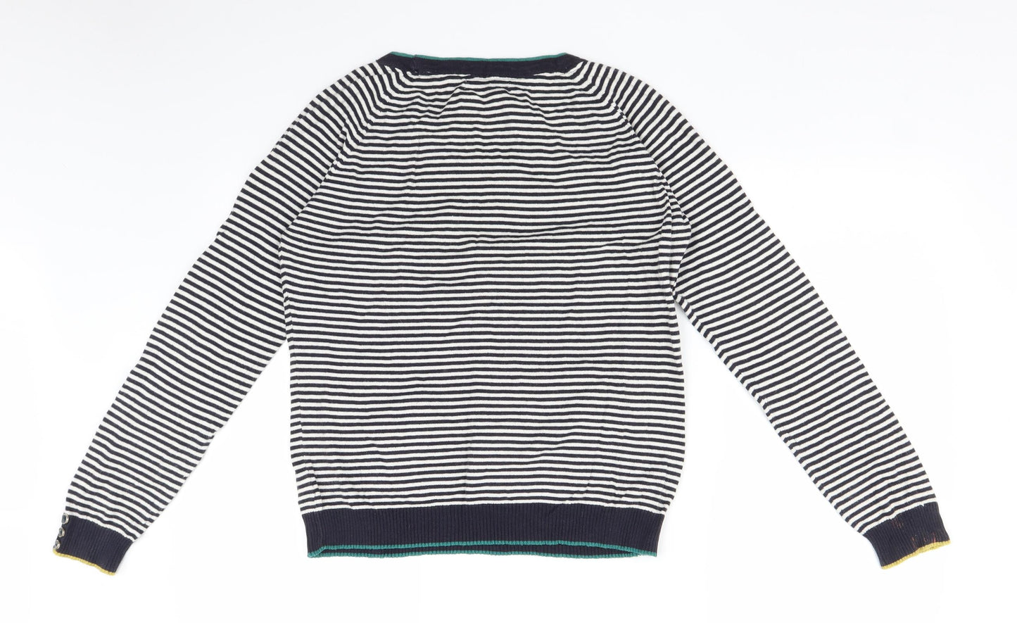 Per Una Womens Blue Striped  Pullover Jumper Size 14