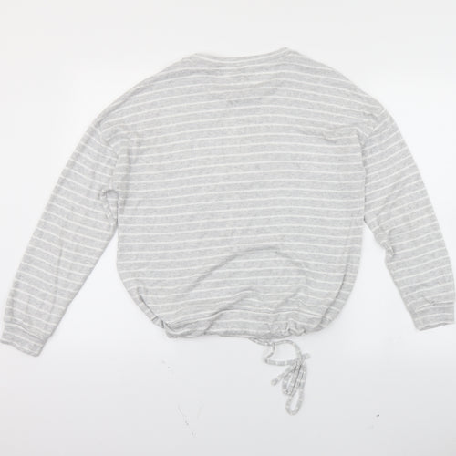 Primark Womens Grey Striped  Pullover Jumper Size 8