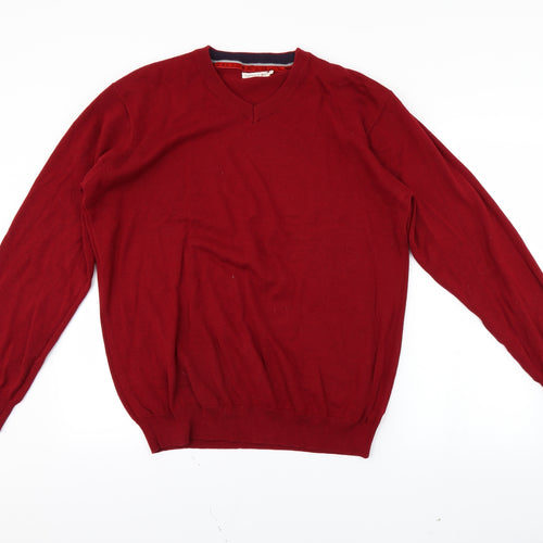 Sandstone Mens Red   Pullover Jumper Size L
