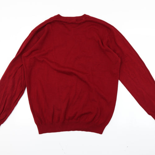 Sandstone Mens Red   Pullover Jumper Size L