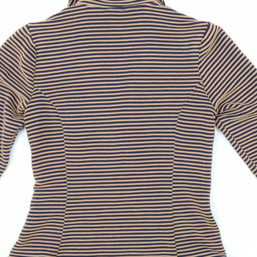 Papaya Womens Brown Striped  Jacket  Size 10