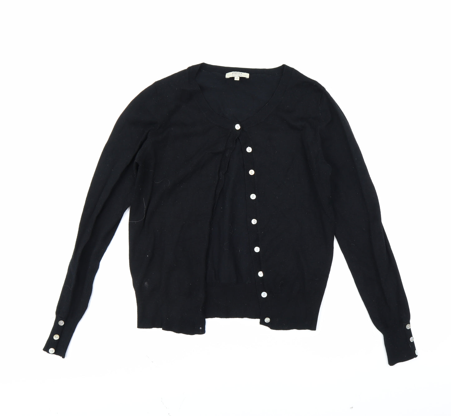Papaya Womens Black   Cardigan Jumper Size 12