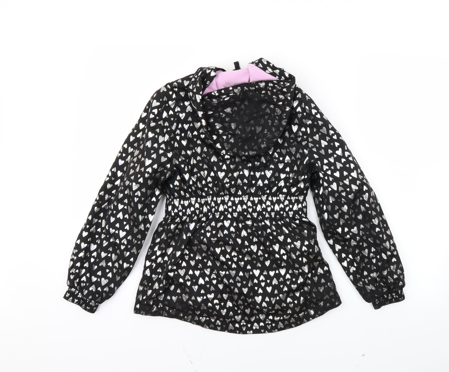 George Girls Black   Rain Coat Coat Size 9-10 Years