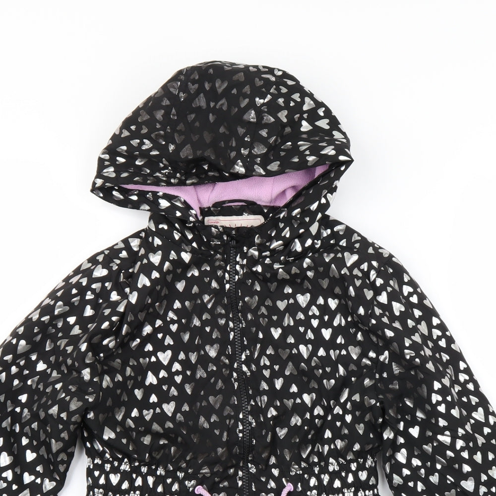 George Girls Black   Rain Coat Coat Size 9-10 Years