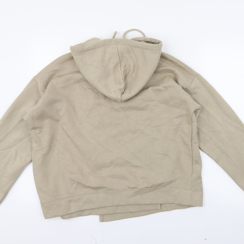 Boohoo Womens Beige   Wrap Hoodie Size L