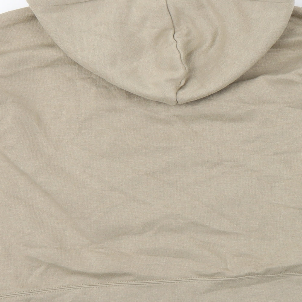 Boohoo Womens Beige   Wrap Hoodie Size L