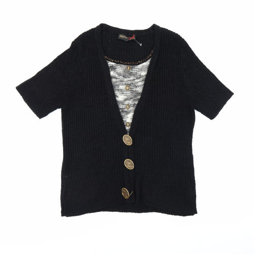 stephen Womens Black   Pullover Jumper Size L
