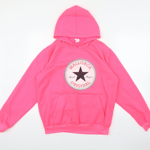 Preworn Womens Pink   Pullover Hoodie Size L