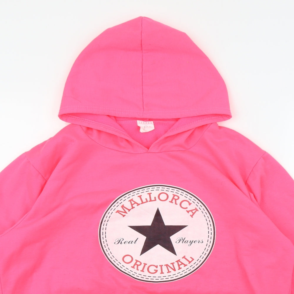 Preworn Womens Pink   Pullover Hoodie Size L