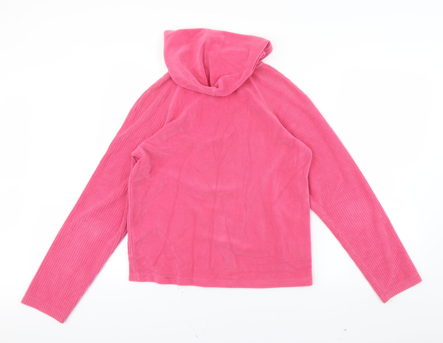 M&s Womens Pink   Full Zip Hoodie Size M