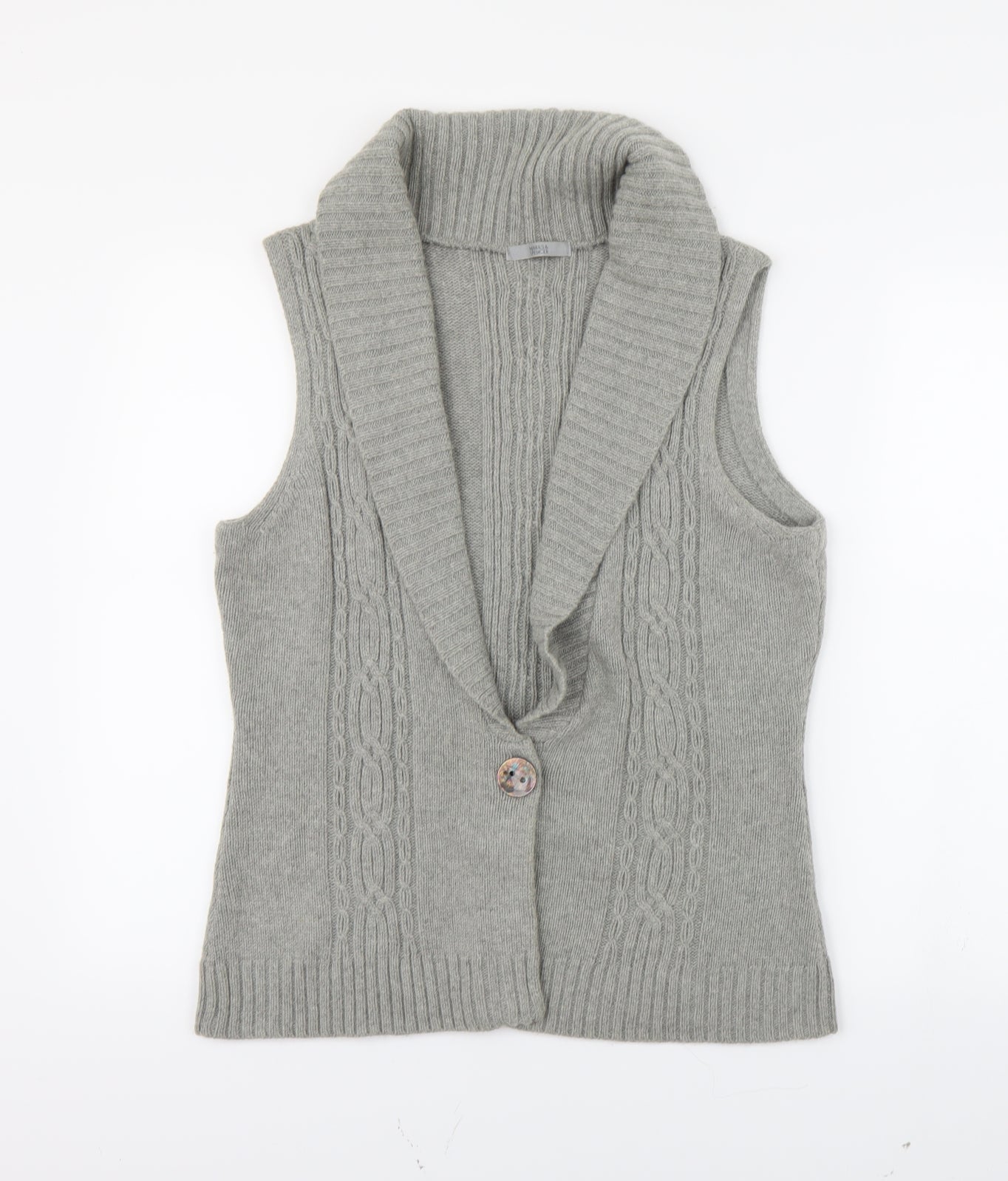 m&s Womens Grey   Cardigan Jumper Size 16