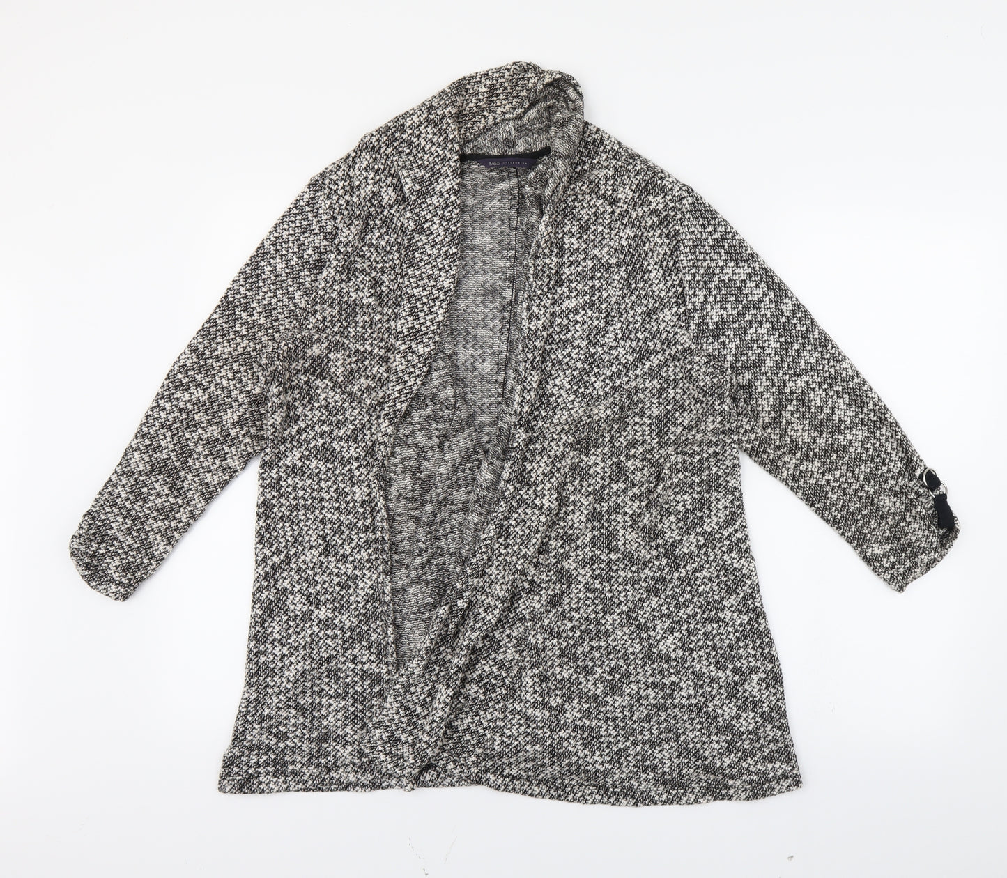 M&S Womens Grey   Wrap Jumper Size 16
