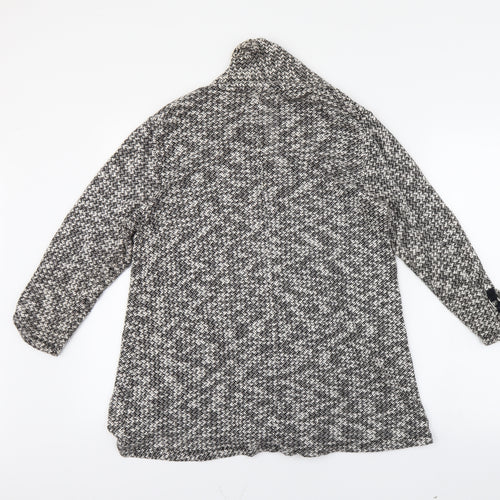 M&S Womens Grey   Wrap Jumper Size 16