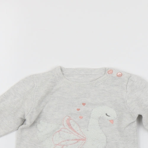 George  Grey   Pullover Jumper Size 3-6 Months