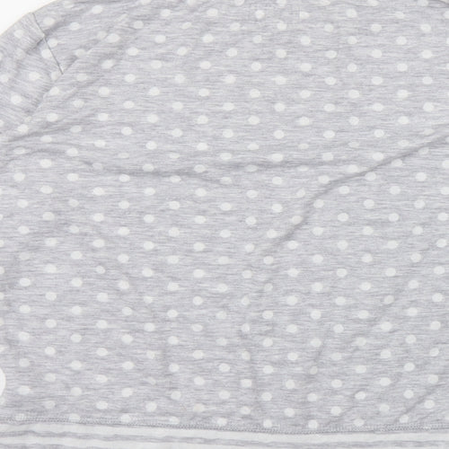 NEXT Womens Grey Polka Dot  Capri Pyjama Top Size S