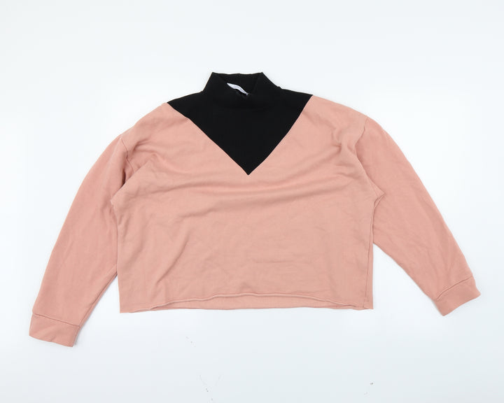 Zara Womens Pink   Pullover Sweatshirt Size M