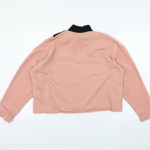 Zara Womens Pink   Pullover Sweatshirt Size M