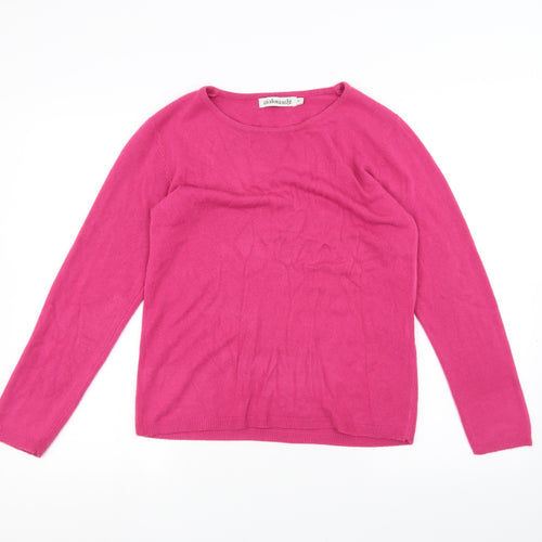 Cashmasoft Womens Pink   Pullover Jumper Size S