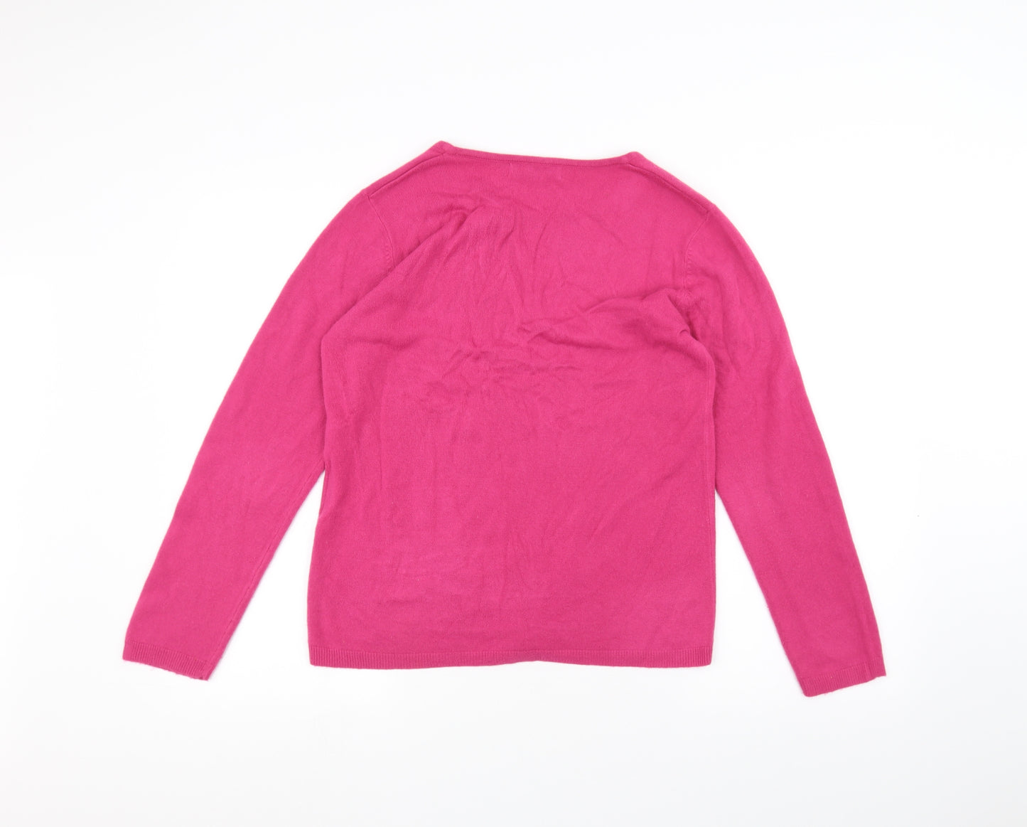 Cashmasoft Womens Pink   Pullover Jumper Size S