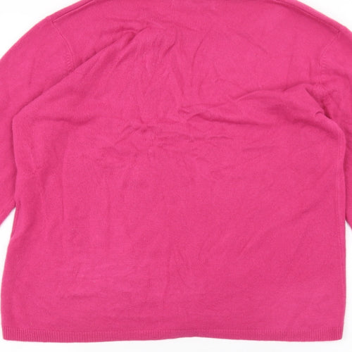 Cashmasoft Womens Pink   Pullover Jumper Size S