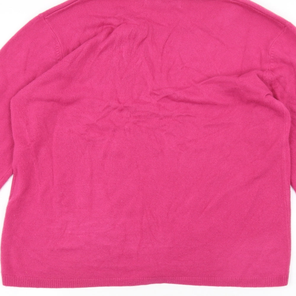 Cashmasoft Womens Pink   Pullover Jumper Size S