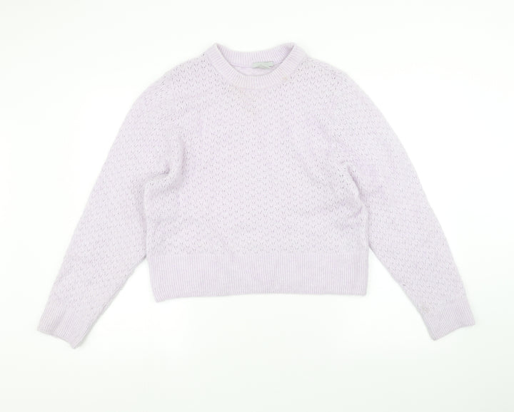 H&M Womens Purple   Pullover Jumper Size L