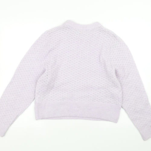 H&M Womens Purple   Pullover Jumper Size L
