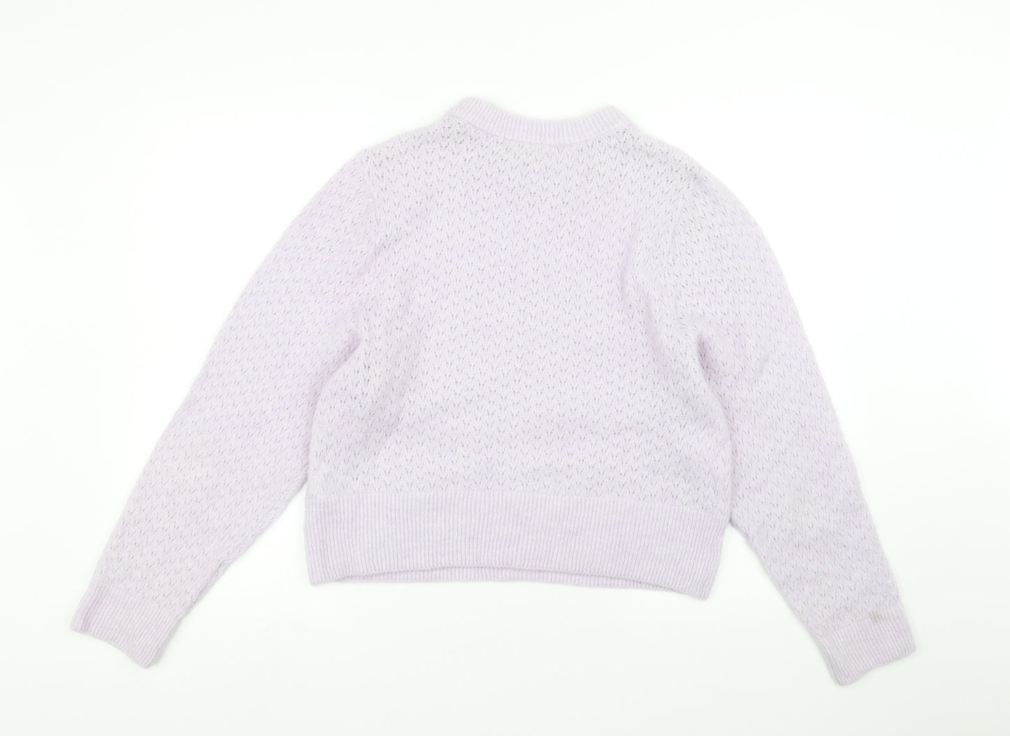 H&M Womens Purple   Pullover Jumper Size L