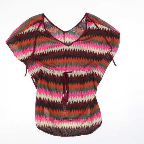 Primark Womens Multicoloured Striped  Pullover Jumper Size M