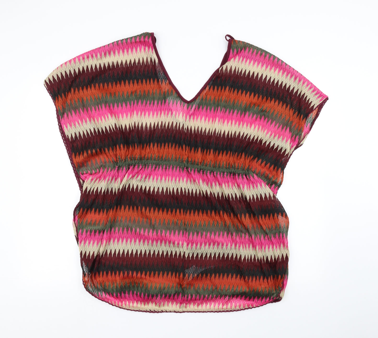 Primark Womens Multicoloured Striped  Pullover Jumper Size M