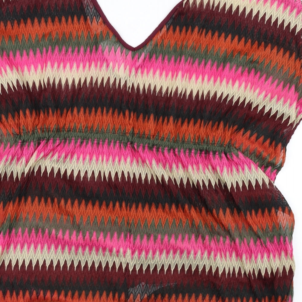 Primark Womens Multicoloured Striped  Pullover Jumper Size M