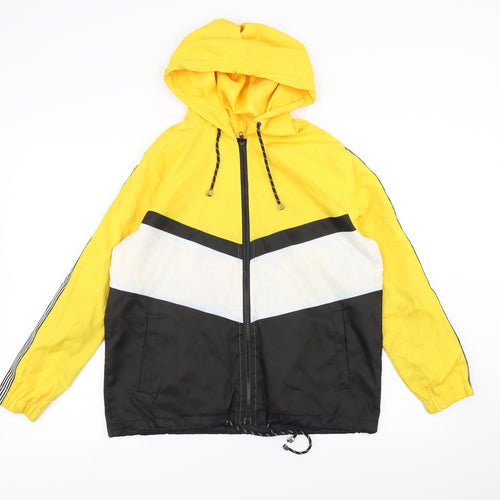 New Look Womens Yellow   Windbreaker Coat Size S
