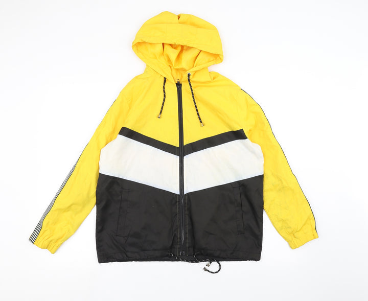 New Look Womens Yellow   Windbreaker Coat Size S