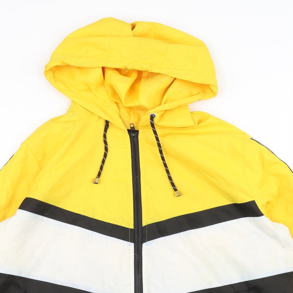 New Look Womens Yellow   Windbreaker Coat Size S