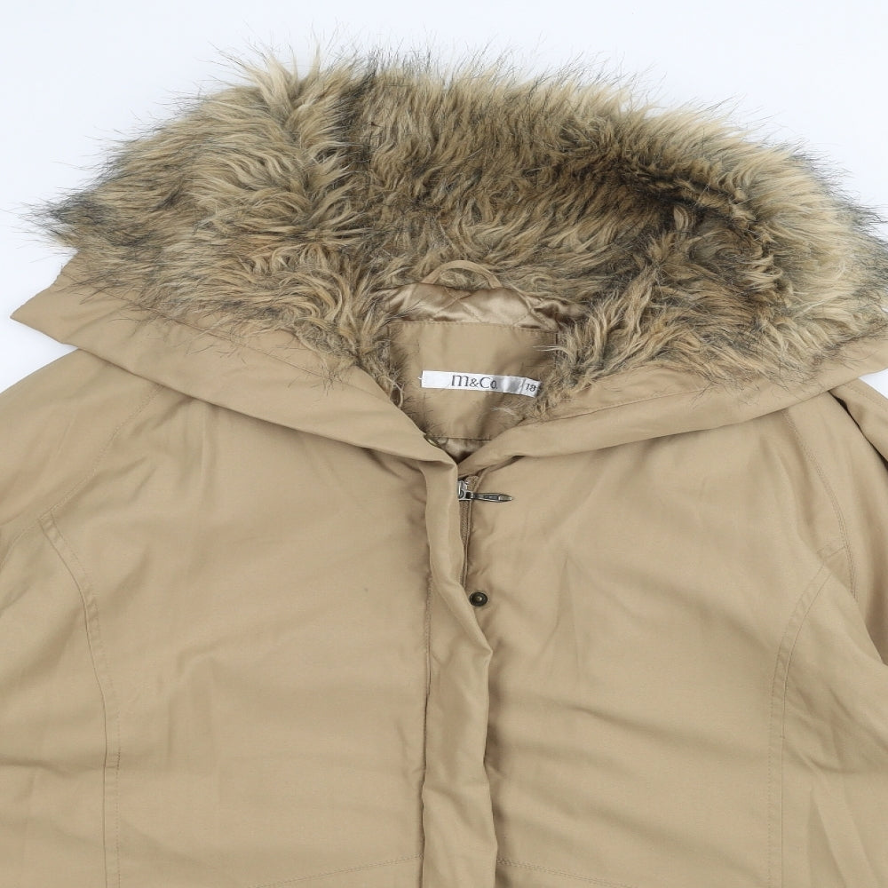 M&Co Womens Brown   Jacket  Size 18