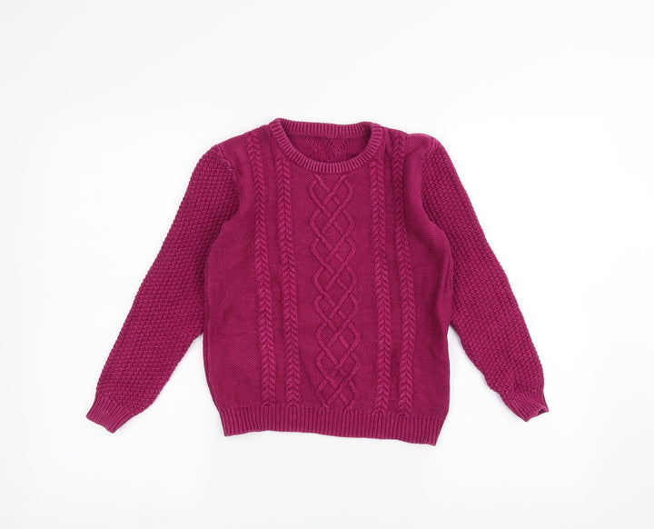 Lily & dan Girls Pink Pullover Jumper Size 9-10 Years