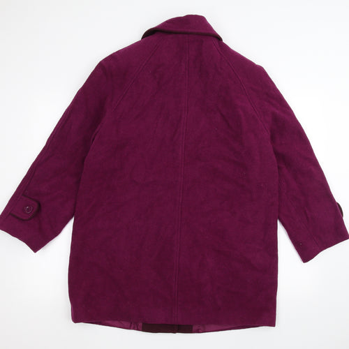 Honor Milburn Womens Purple   Overcoat Coat Size 12